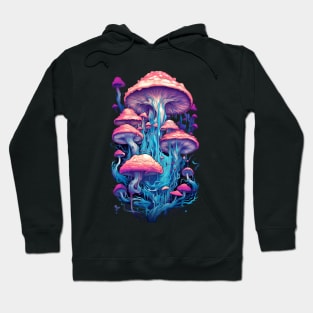 Pastel Shrooms at Night Hoodie